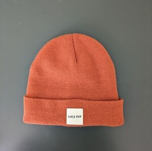 Gigi Pip Women's Unisex Beanie Cap Orange One Size Fits Most